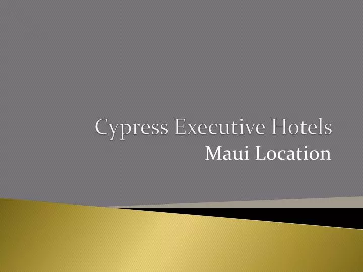 cypress executive hotels