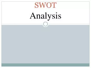 SWOT Analysis