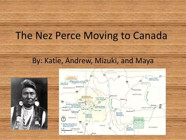 the nez perce moving to canada