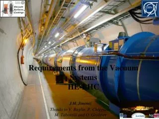 Requirements from the Vacuum Systems HE-LHC