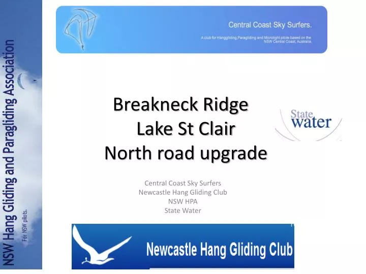 breakneck ridge lake st clair north road upgrade