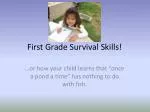 First Grade Survival Skills! - slide 1