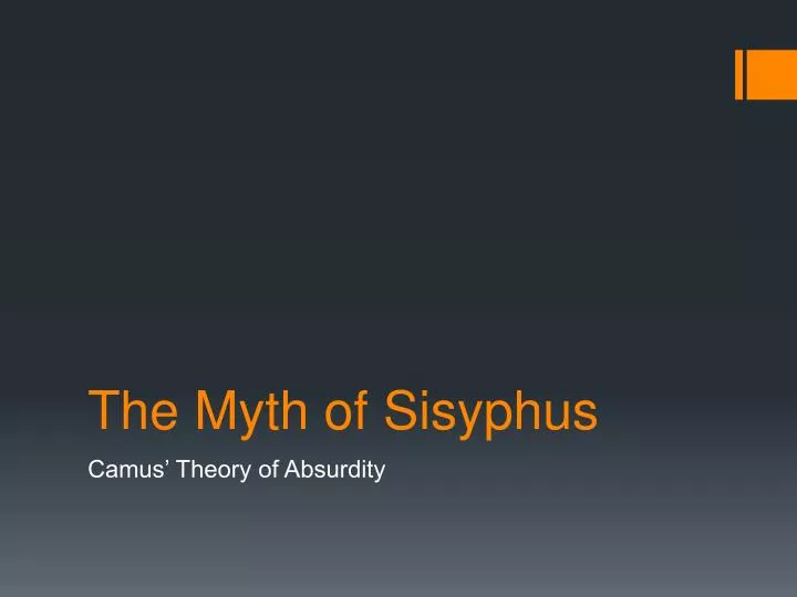 the myth of sisyphus