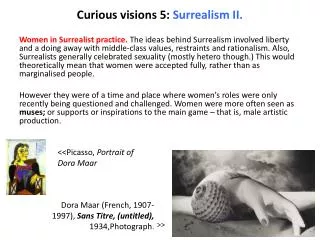 Curious visions 5: Surrealism II .
