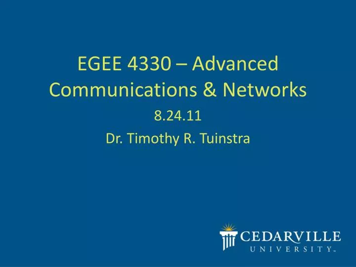 egee 4330 advanced communications networks