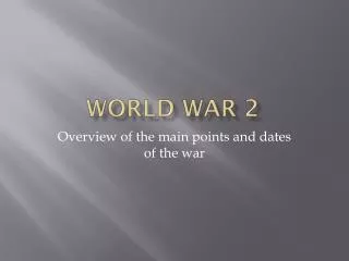 World War 2