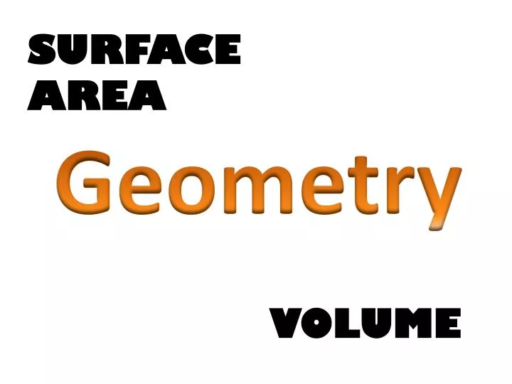 surface area