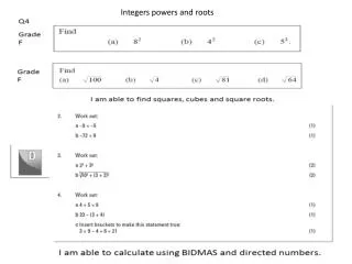 Integers powers and roots
