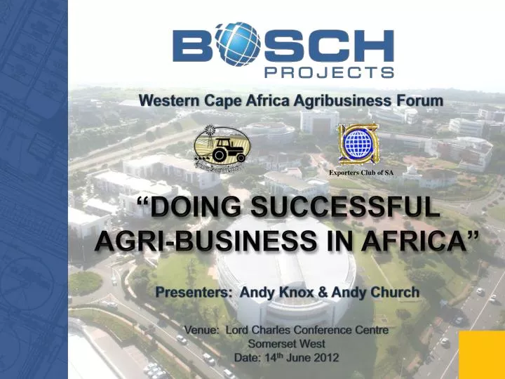 western cape africa agribusiness forum