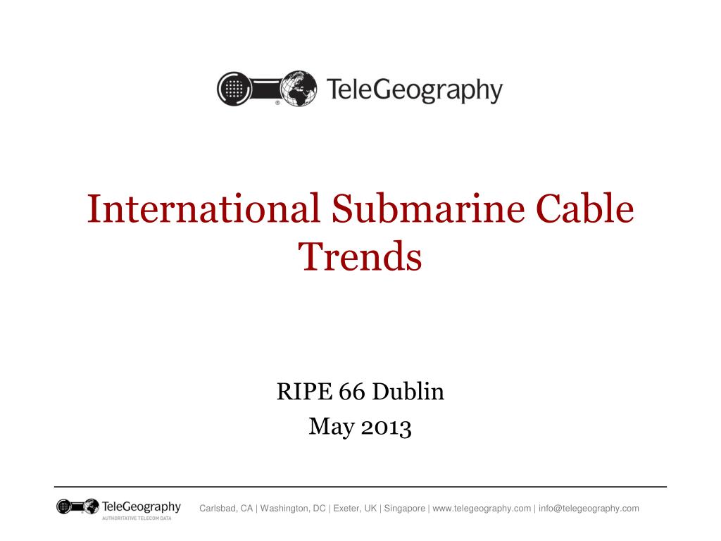 PPT - International Submarine Cable Trends PowerPoint Presentation ...