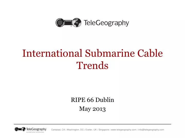 international submarine cable trends