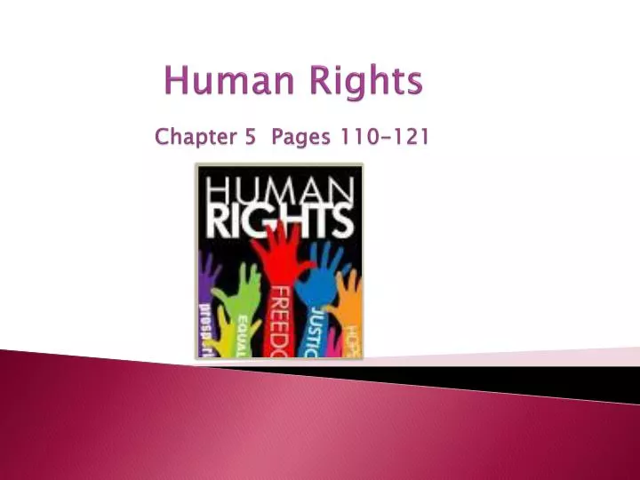 human rights chapter 5 pages 110 121