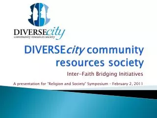 DIVERSE city community resources society