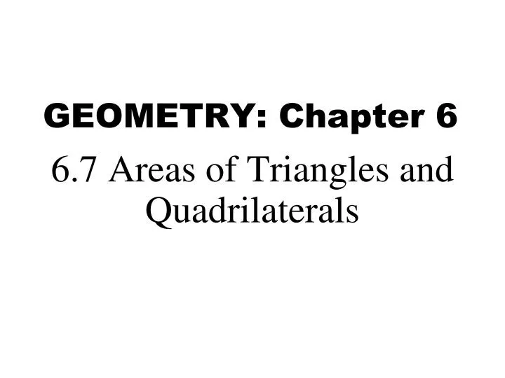 geometry chapter 6