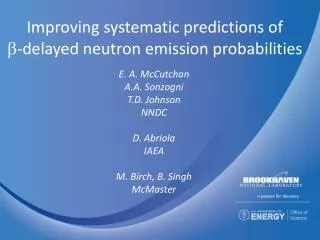 Improving systematic predictions of ?-delayed neutron emission probabilities