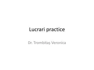 Lucrari practice