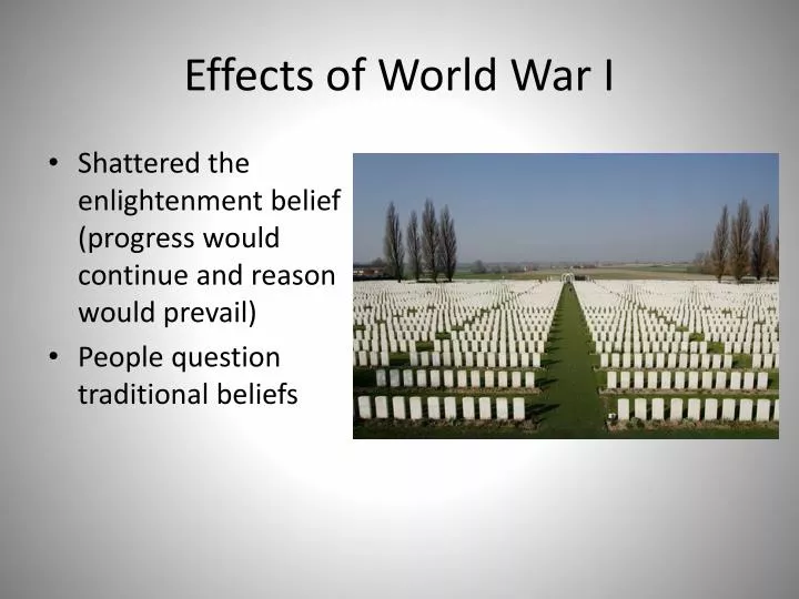 effects of world war i