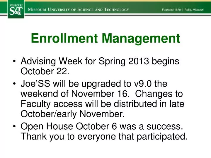 enrollment management