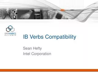 IB Verbs Compatibility