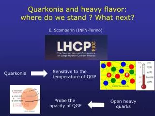 Quarkonia and h eavy flavor: where do we stand ? What next?