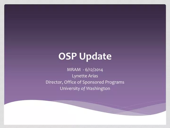 osp update