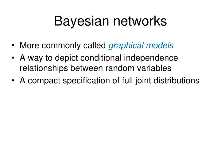 bayesian networks