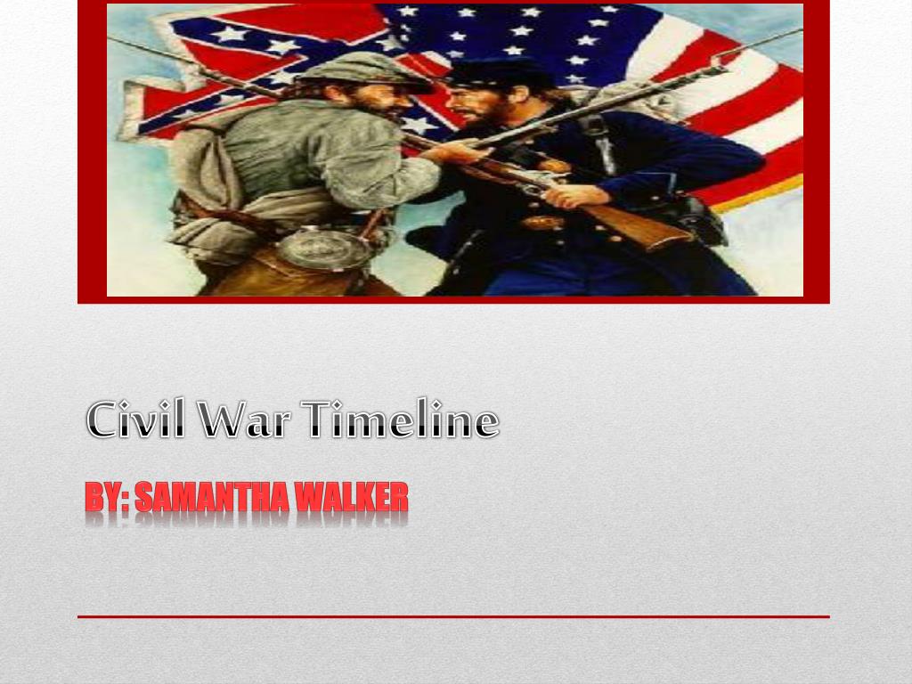 PPT - Civil War Timeline PowerPoint Presentation, free download - ID ...