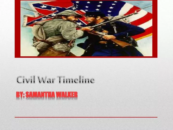 civil war timeline