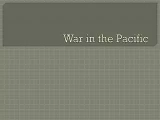 War in the Pacific