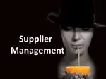Supplier Management - slide 1