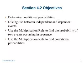 Section 4.2 Objectives
