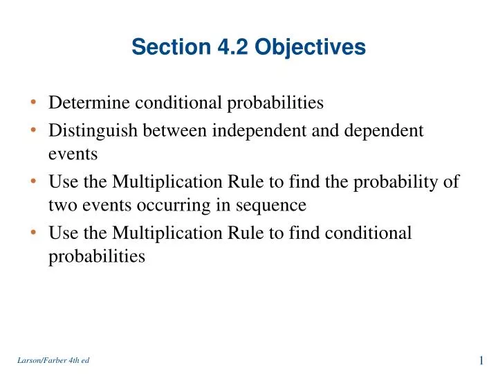 section 4 2 objectives