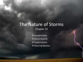 the nature of storms chapter 13