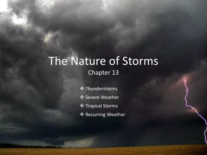 the nature of storms chapter 13
