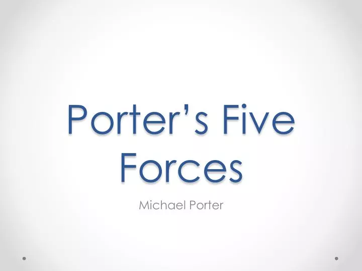 porter s five forces