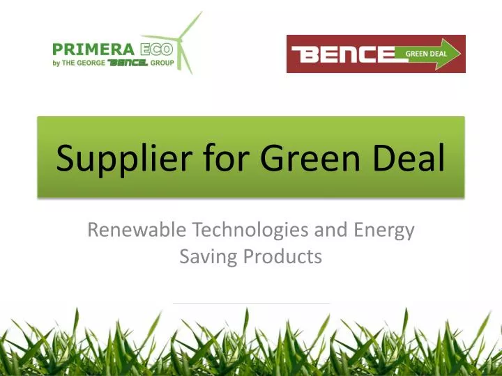supplier for green deal