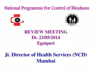 National Programme For Control of Blindness