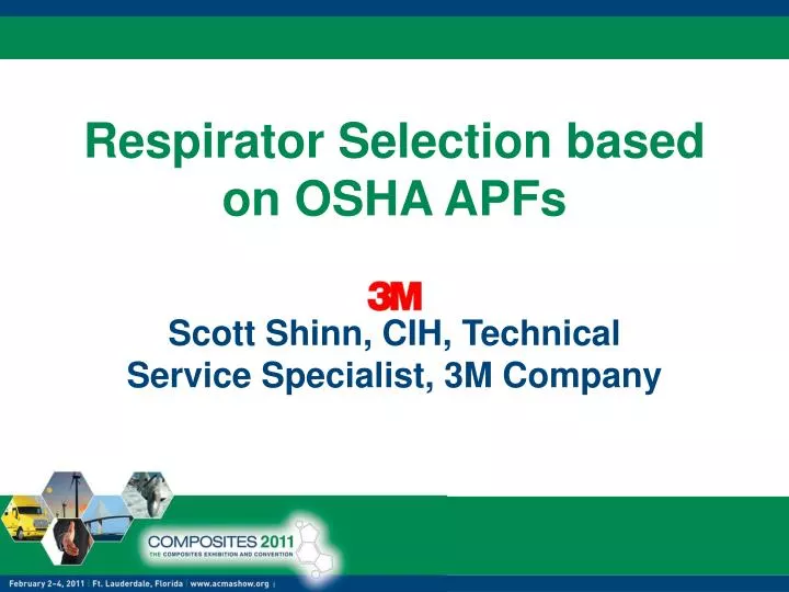 respirator selection based on osha apfs