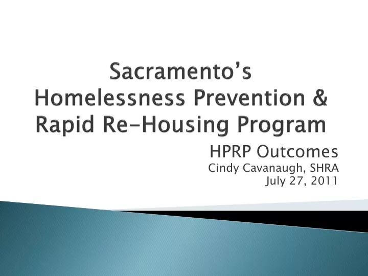 sacramento s homelessness prevention rapid re housing program