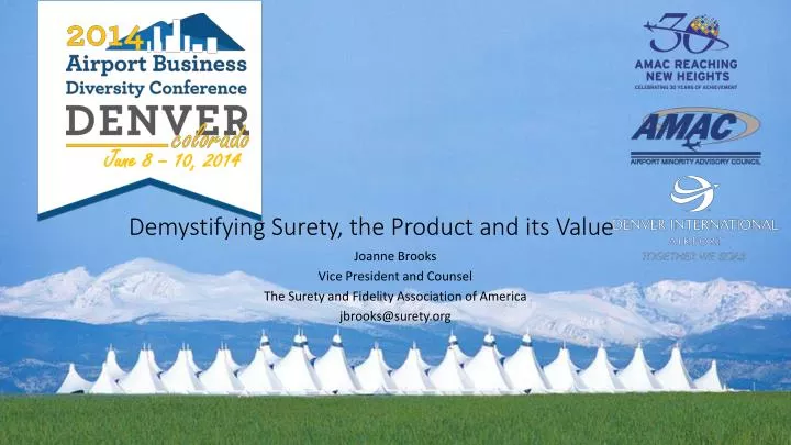 demystifying surety the product and its value