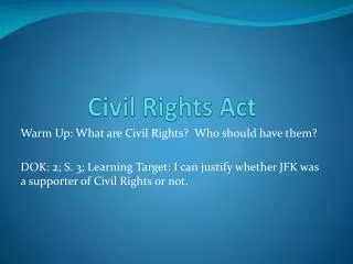 civil rights act
