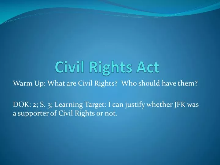 civil rights act