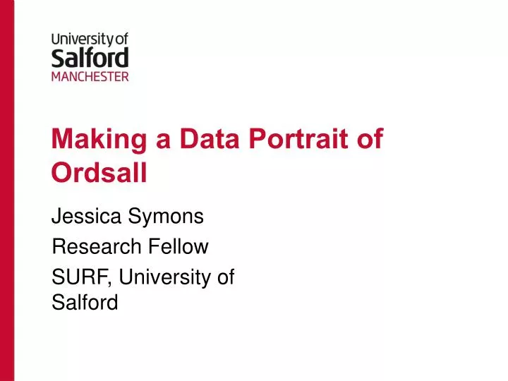 making a data portrait of ordsall