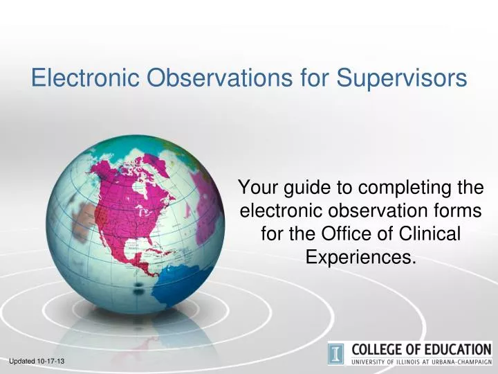 electronic observations for supervisors