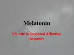 Melatonin - slide 1