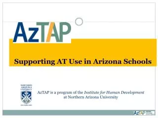 Supporting AT Use in Arizona Schools