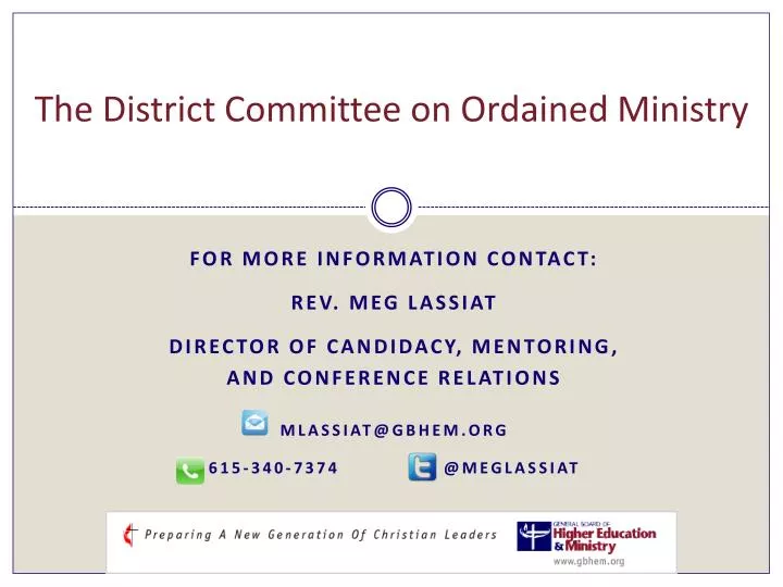 the district committee on ordained ministry