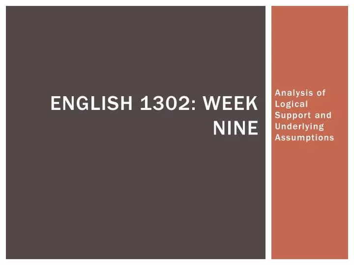 english 1302 week nine