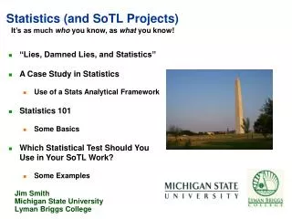 Statistics (and SoTL Projects)