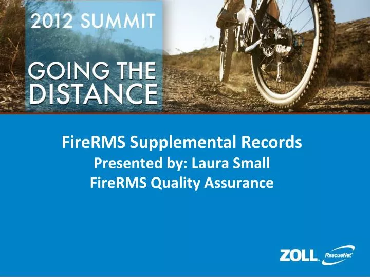 firerms supplemental records presented by laura small firerms quality assurance